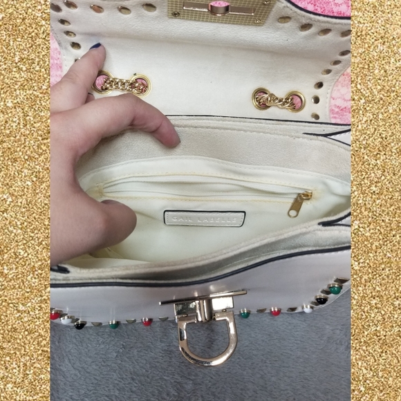 Gail Labelle white leather handbag - Picture 3 of 3